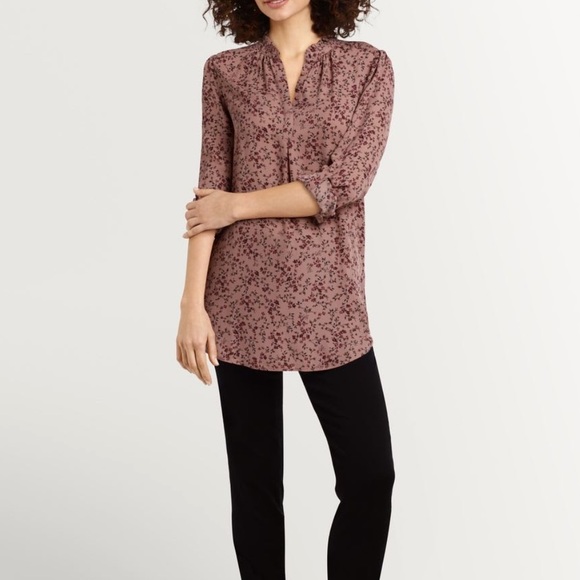 NWOT Reitmans Pink Floral Tunic, Size Large - Picture 4 of 11